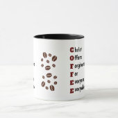 Bruine Mok van een eenvoudige ochtendkoffie (Midden)