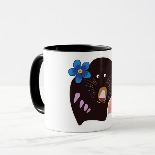 Bruine mol Combo Mok (Voorkant links)