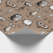 Bruine Monsters Cadeaupapier (Hoek)