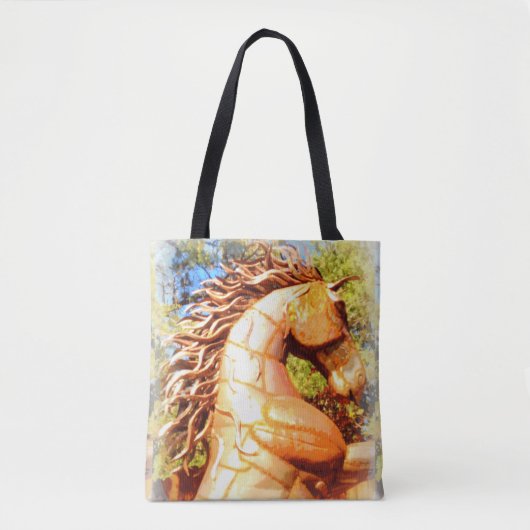 bruine mosterang tote bag (Voorkant)