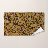 Bruine Mozaïek Glas Tegels Moderne Chic Bad Handdoek (Handdoek)
