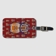 Bruine Muis patroon Gordijn