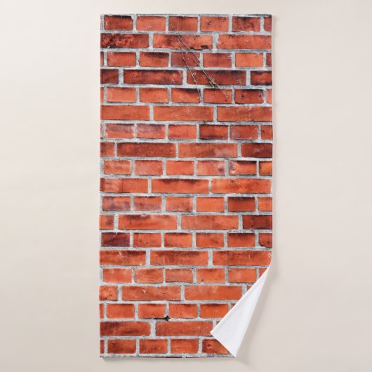Bruine muur badhanddoek (Badhanddoek)