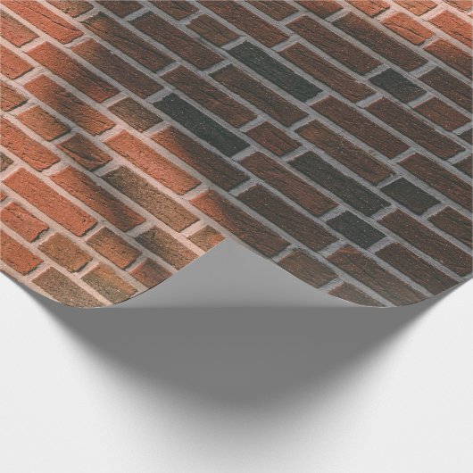 Bruine muur cadeaupapier (Hoek)