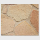 Bruine muur cadeaupapier (Vlak)