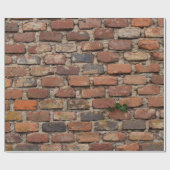 Bruine muur cadeaupapier (Vlak)