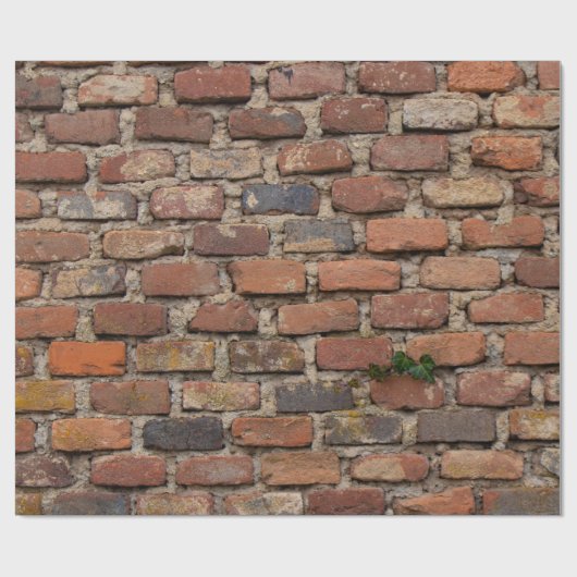 Bruine muur cadeaupapier (Vlak)