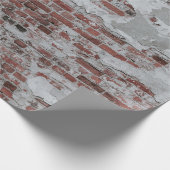 Bruine muur cadeaupapier (Hoek)