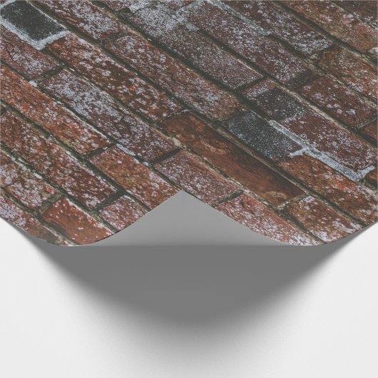 Bruine muur cadeaupapier (Hoek)