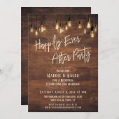 Bruine Muur Edison Lichtjes Houden Van Een Feestje Kaart (Voorkant / Achterkant)