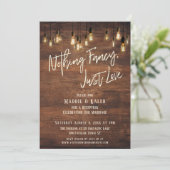 Bruine muur Edison verlicht niets Fancy Kaart (Staand voorkant)