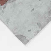 Bruine muur fleece deken (Hoek)