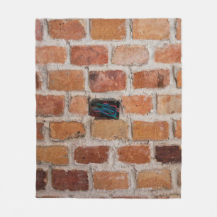Bruine muur fleece deken