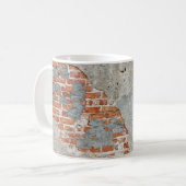 Bruine muur koffiemok (Voorkant links)