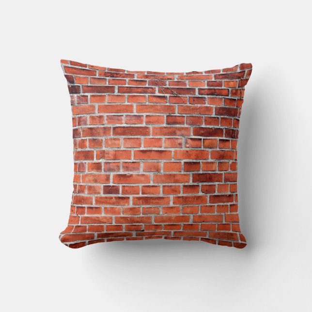 Bruine muur kussen (Voorkant)