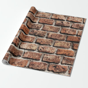 Bruine muur op zonlicht cadeaupapier
