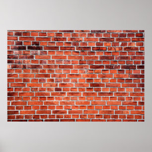 Bruine muur poster