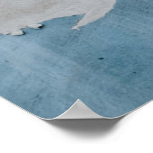 Bruine muur poster (Hoek)