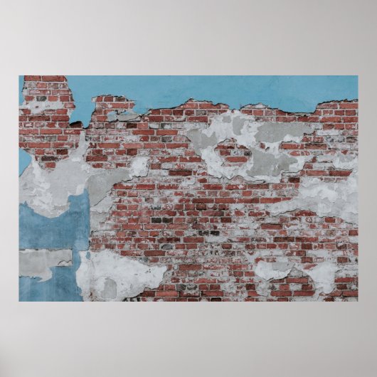 Bruine muur poster (Voorkant)
