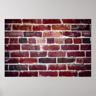Bruine muur poster