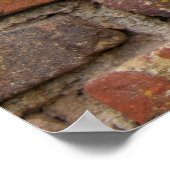 Bruine muur poster (Hoek)