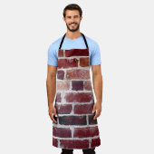 Bruine muur schort (Gedragen)