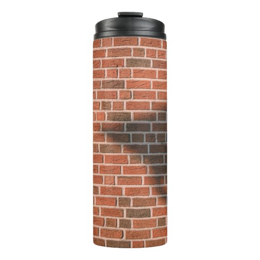 Bruine muur thermosbeker (Voorkant)