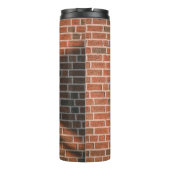 Bruine muur thermosbeker (Achterkant)
