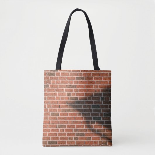 Bruine muur tote bag (Voorkant)