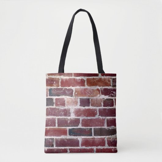 Bruine muur tote bag (Voorkant)