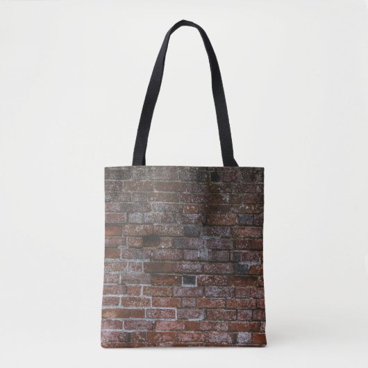 Bruine muur tote bag (Voorkant)
