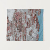 Bruine muur wandkleed (Voorkant (horizontaal))