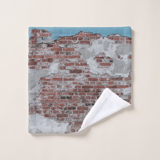Bruine muur washandje (Wasdoekje)