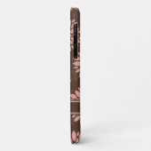Bruine naam Blush roze bloem patroon Case-Mate iPhone Case (Achterkant/links)