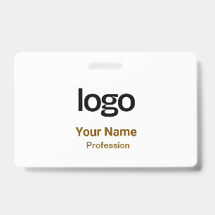 Bruine naam Tags Badges
