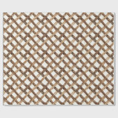 Bruine namaak hout cadeaupapier (Vlak)