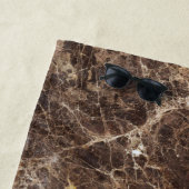 Bruine Natuur Marmeren Steen Strandlaken (In situ)