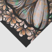  bruine Natuur met bruine grond overvalt Daisies D Tissuepapier (Detail)