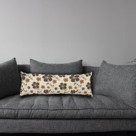 Bruine natuurlijke bloem lichaamskussen