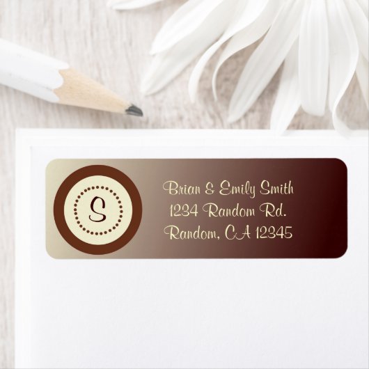 Bruine, natuurlijke, vervaagde aanpasbare labels (Insitu)