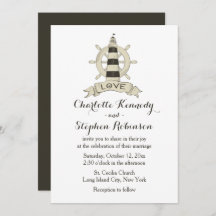 Bruine Nautical Lighthouse Ship Wheel Wedding Beac