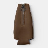 Bruine, negroïde monogrammen flessenkoeler flesjeskoeler (Achterkant)