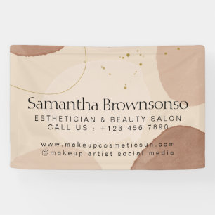 Bruine Neutrale Aardetone Esthetician Spandoek