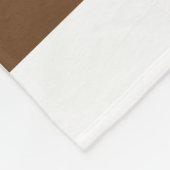 Bruine Nose Fleece Deken (Hoek)