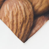 Bruine noten fleece deken (Hoek)