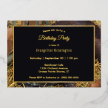 bruine nubian Goat Gold Birthday