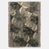 Bruine of koperachtige stukjes, cirkels en afgeron deken (Voorkant Verticaal)