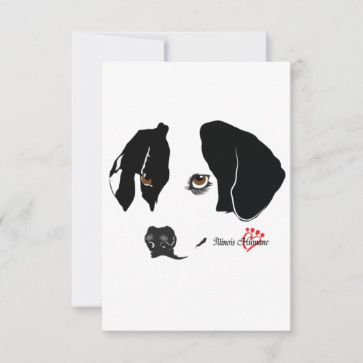 Bruine ogen blanco Kaart (Voorkant)