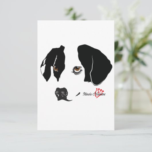 Bruine ogen blanco Kaart (Staand voorkant)