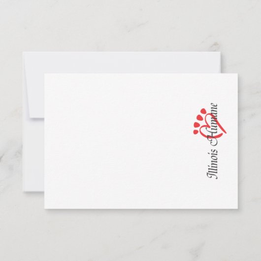 Bruine ogen blanco Kaart (Achterkant)